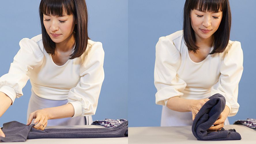 preview for Marie Kondo Shows How to Fold a Long-Sleeved T-Shirt