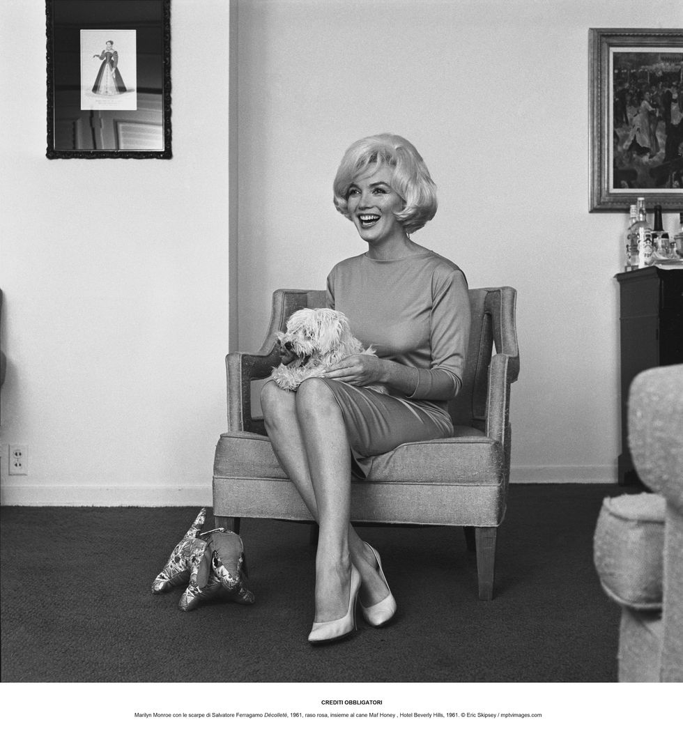 Marilyn Monroe, scarpe Ferragamo, 