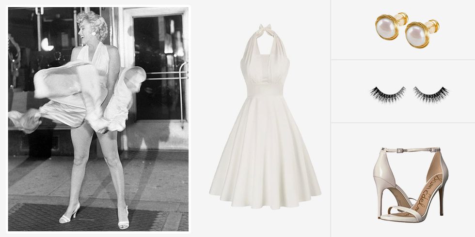 the iconic ‘the seven year itch’ white dress look
