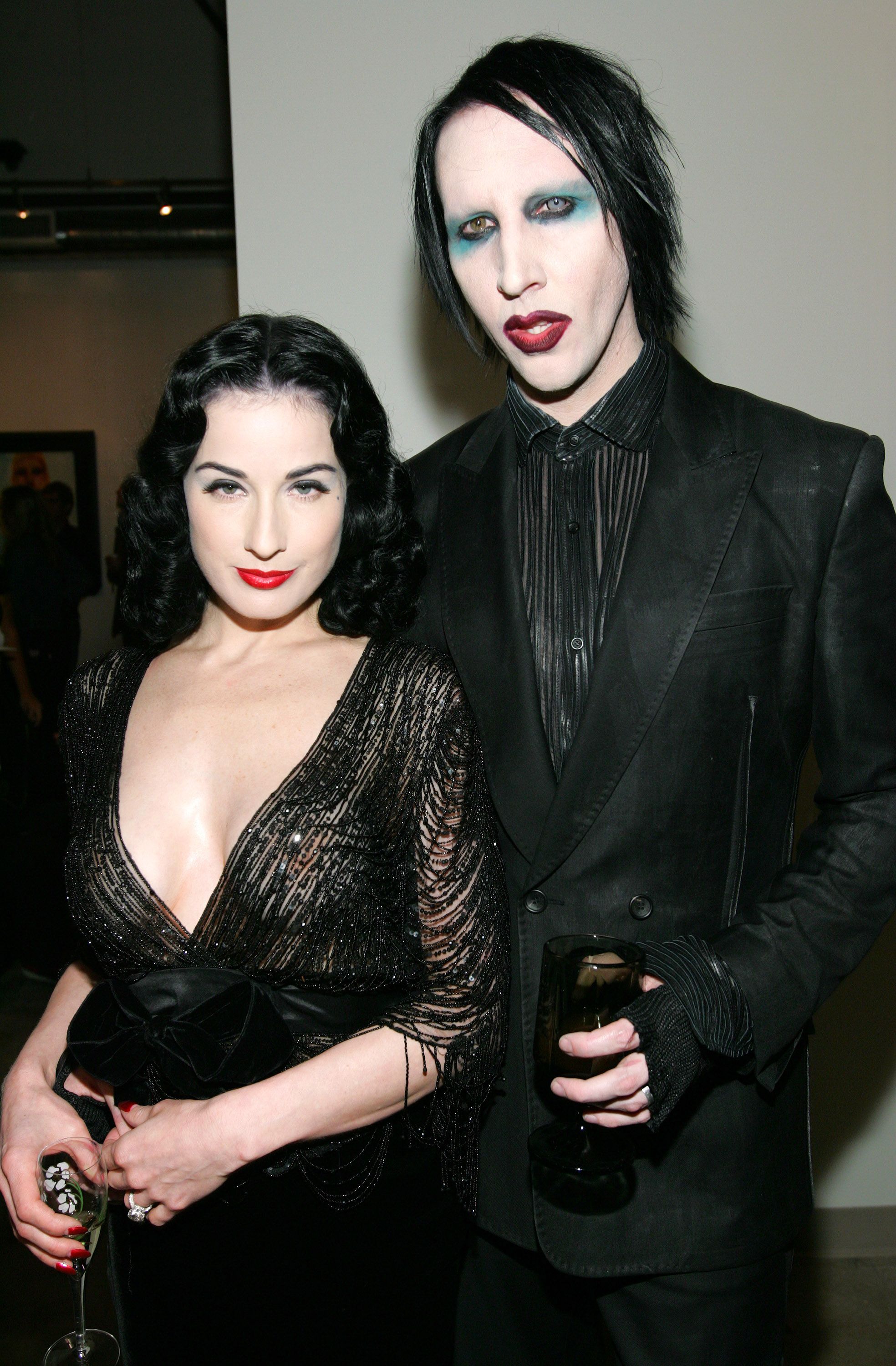 TBT Karolina Kurkova as Marilyn Manson in True Goth Style