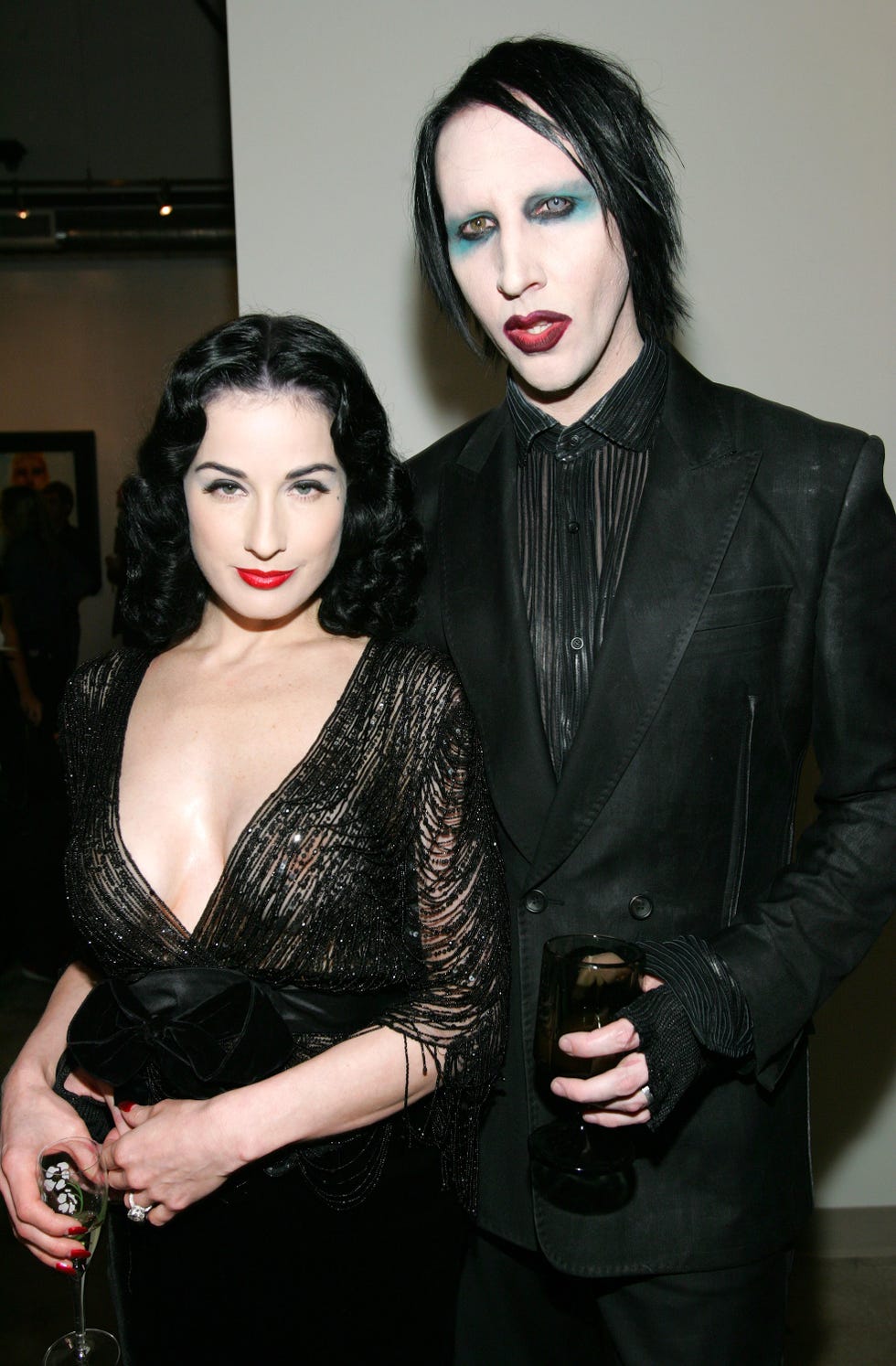 dita von teese and marilyn manson photo by john shearerwireimage