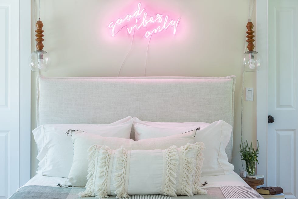 Hot Pink Paradise Neon Sign for Bedroom Decors Above Bed 