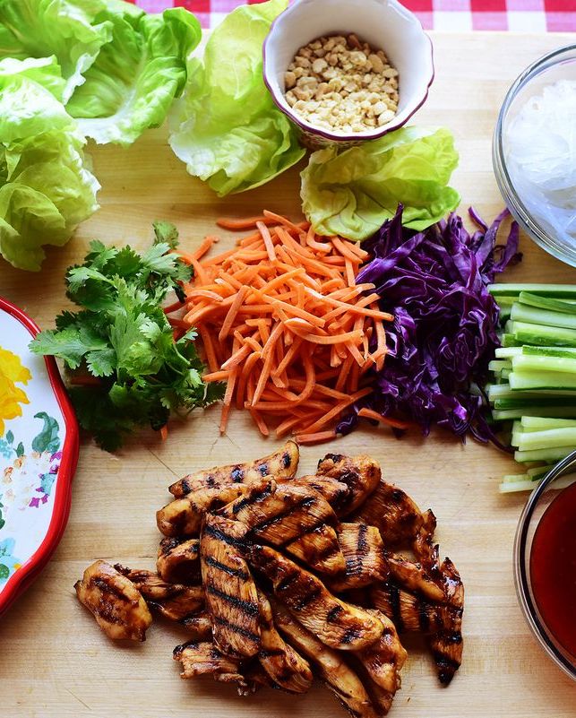 marinated chicken recipes lettuce wraps