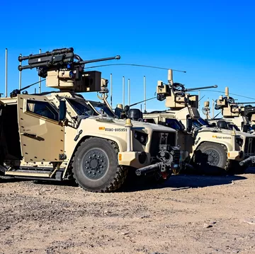 a group of marine air defense integrated systems are set for testing during a system integration test at yuma proving grounds in yuma arizona