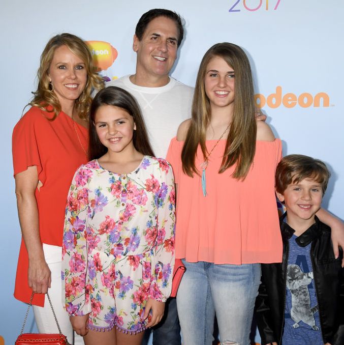 mark cuban and wife tiffany with kids