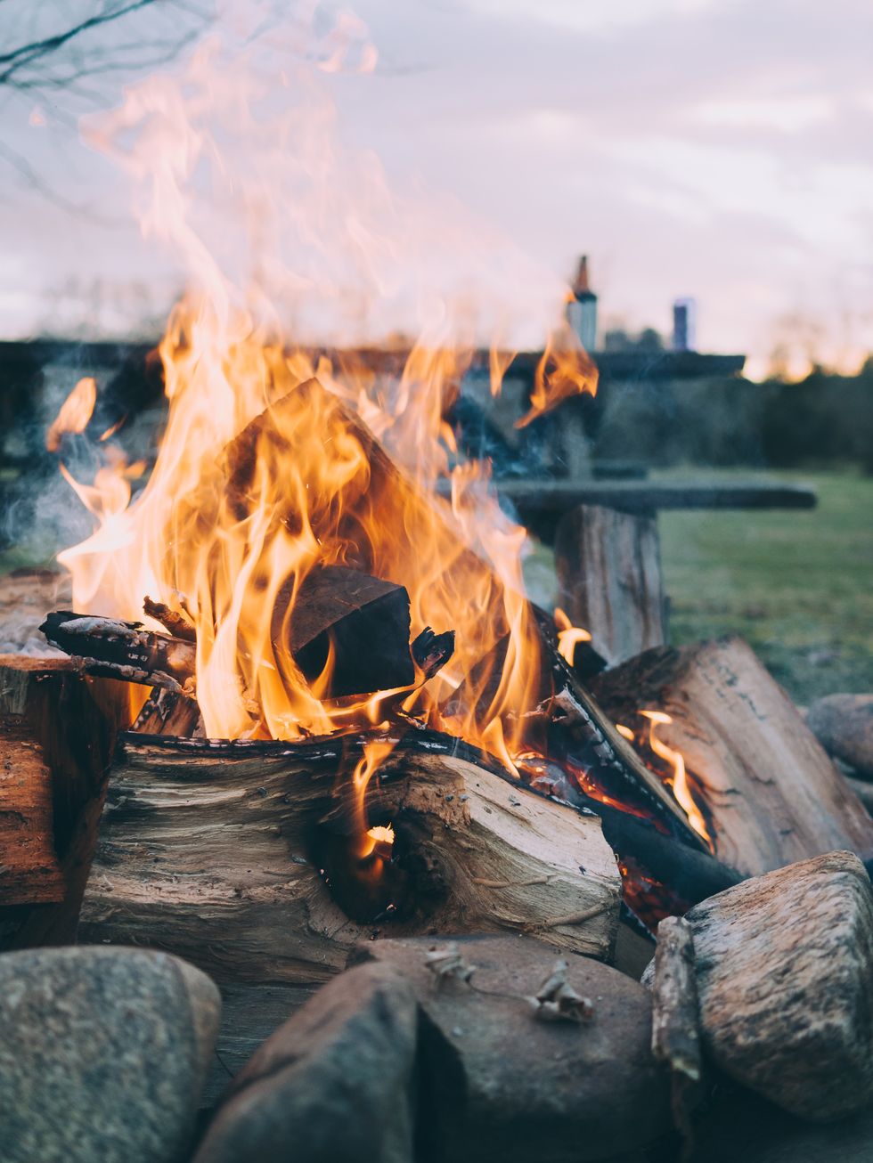 Flame, Heat, Fire, Bonfire, Ash, Campfire, Wood, 