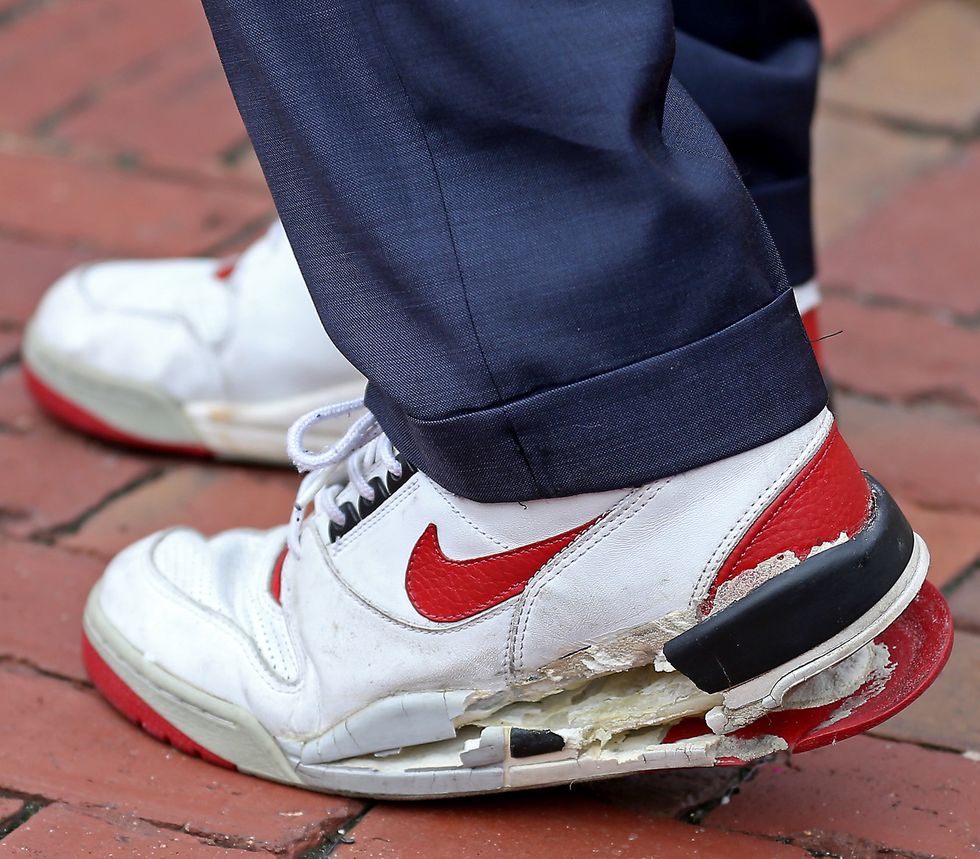 boston, ma   july 20   us senator ed markey wearing sneakers that are a bit worn out as he stands with essential workers in front of the state house taking part in a rally to demand passage of heroes act and support for racial and economic justice on july 20, 2020 in boston, massachusetts   staff photo by matt stone medianews groupboston herald