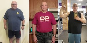 Mark Johnson was 286 pounds. After he changed his eating and exercise habits, he was able to run off 119 pounds.