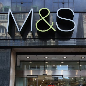 Marks & Spencer shop sign Marks & Spencer shop sign
