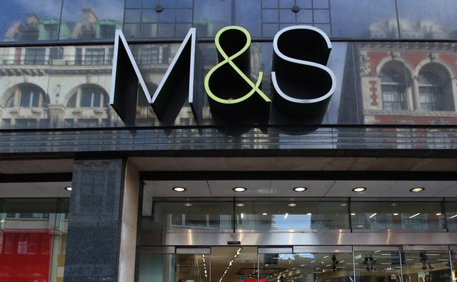 Marks & Spencer shop sign