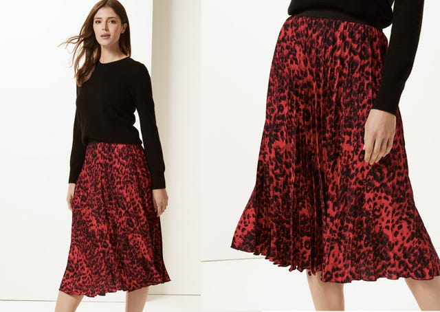 Marks & Spencer animal print skirt