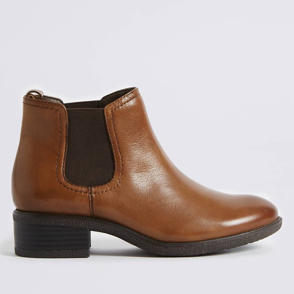 marks and spencer leather boots