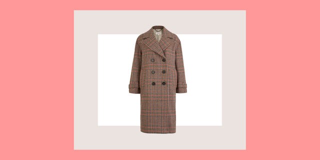 Marks & Spencer checked coat