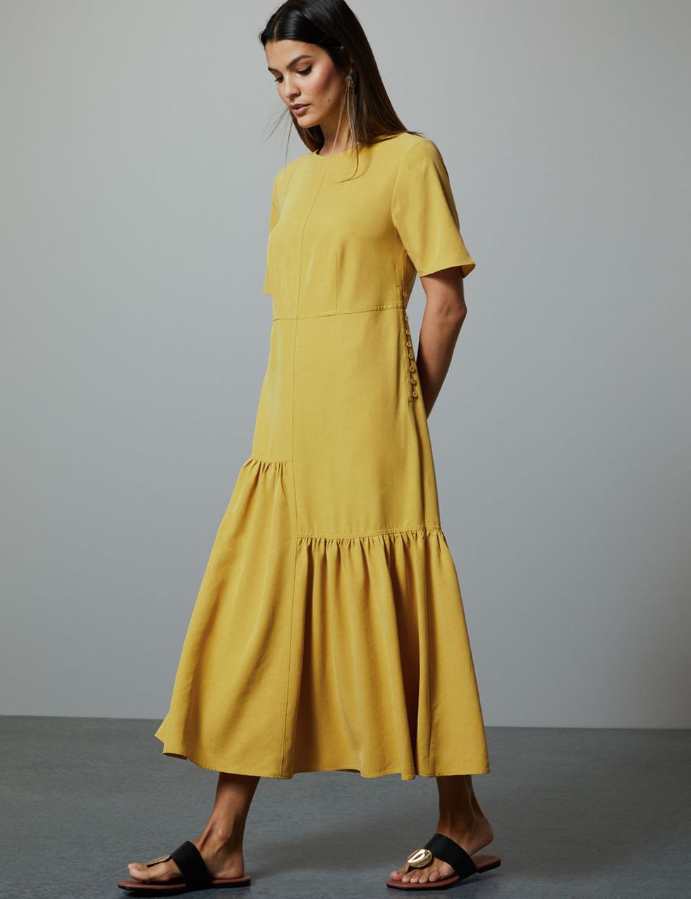 Marks & Spencer yellow dress