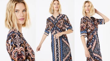 Marks & Spencer printed midi dress