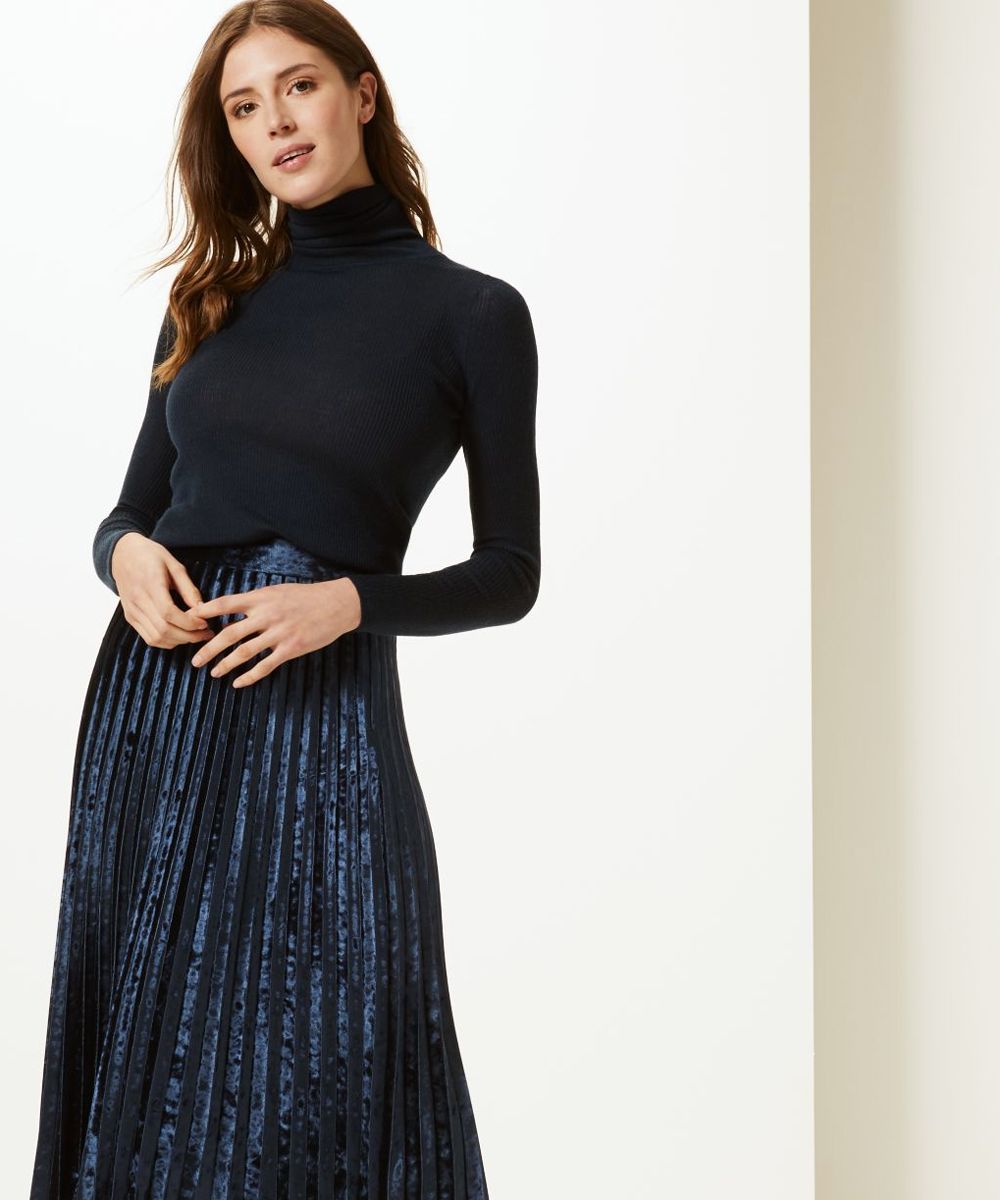 Navy skirt marks outlet and spencer