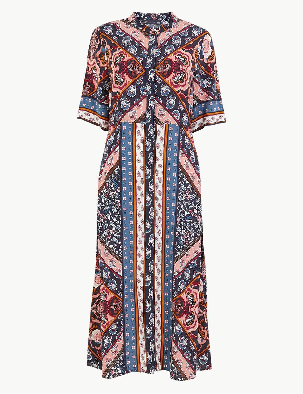 Marks & Spencer's scarf print midi dress is perfect for any summer event