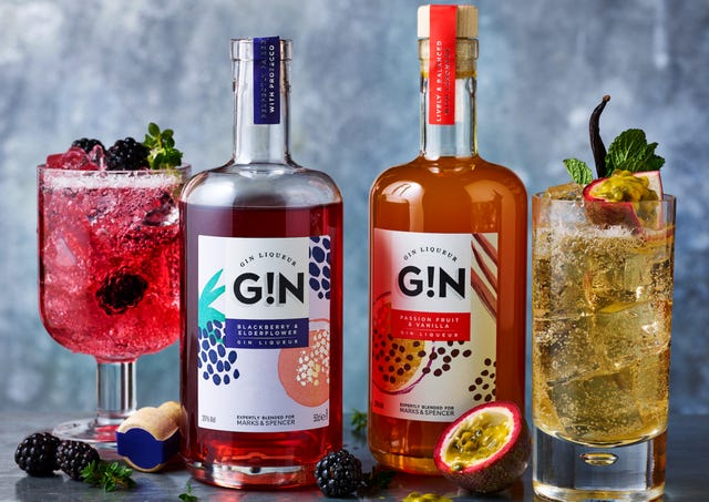 marks and spencer spring gin liqueurs
