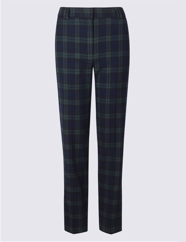 Marks & Spencer checked trousers