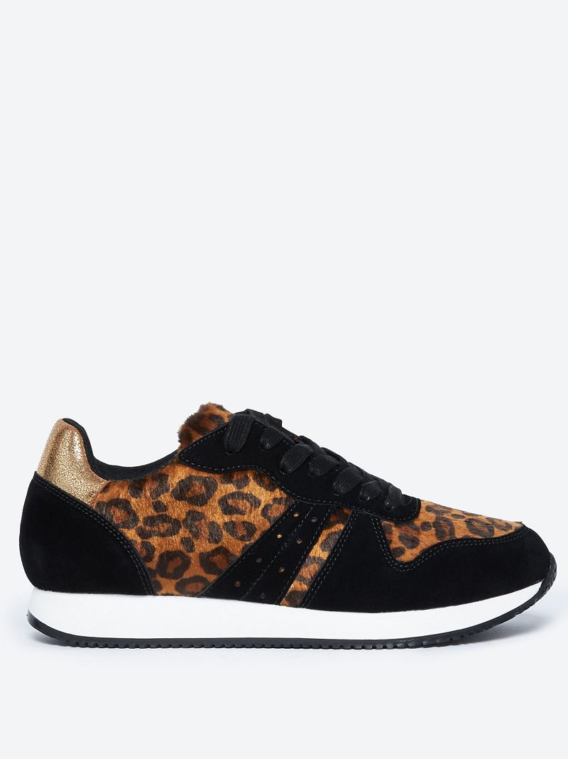 M&s leopard hot sale print trainers