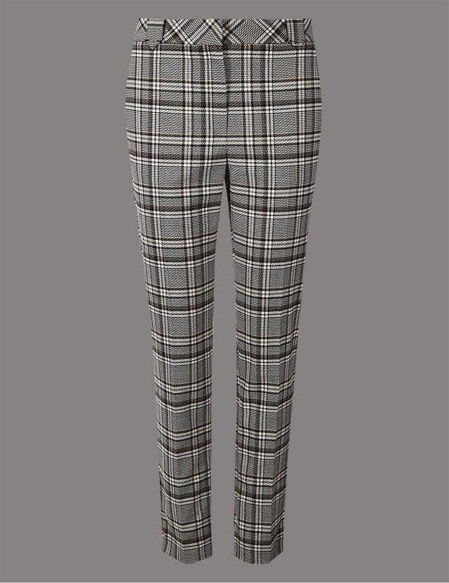 Marks & Spencer checked trousers