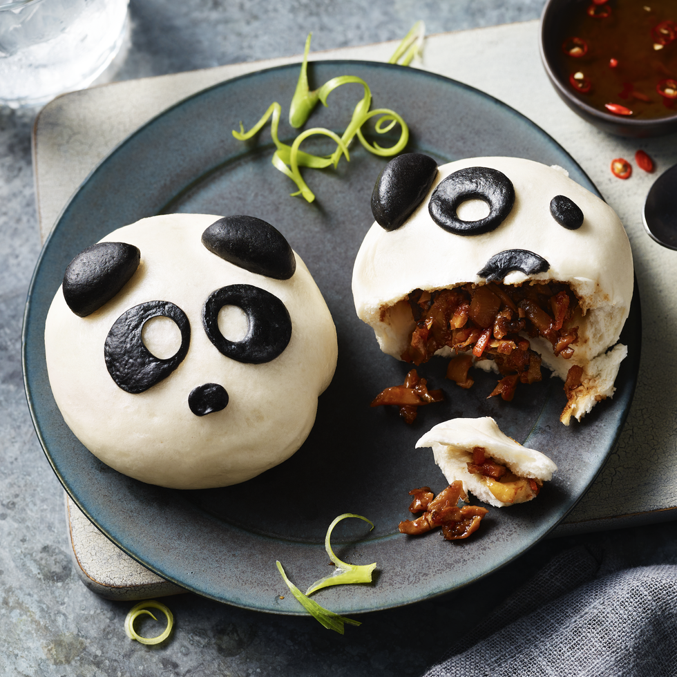 marks and spencer food range now features these adorable panda steamed buns
