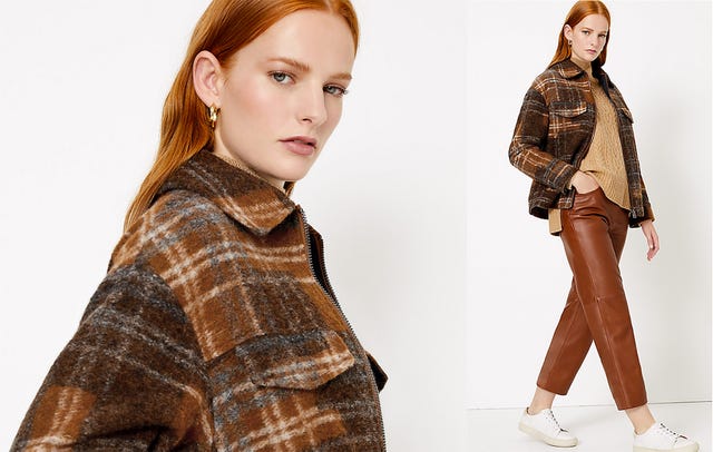 Marks & Spencer checked jacket