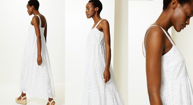 Marks & Spencer white dress