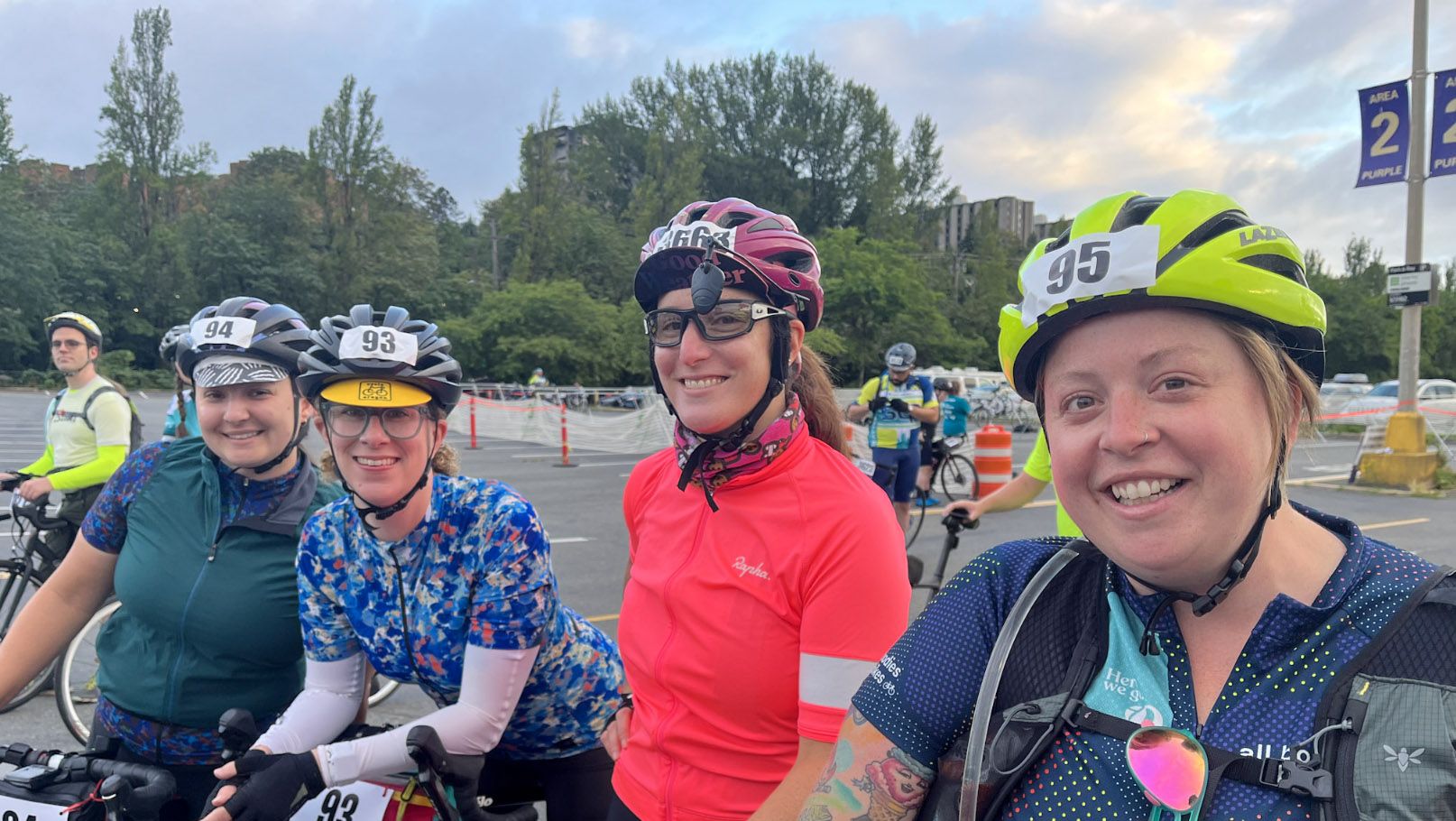 marley blonsky and friends at the seattle to portland ride in 2022