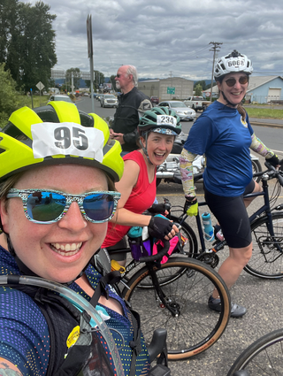 marley blonsky and friends at the seattle to portland ride in 2022