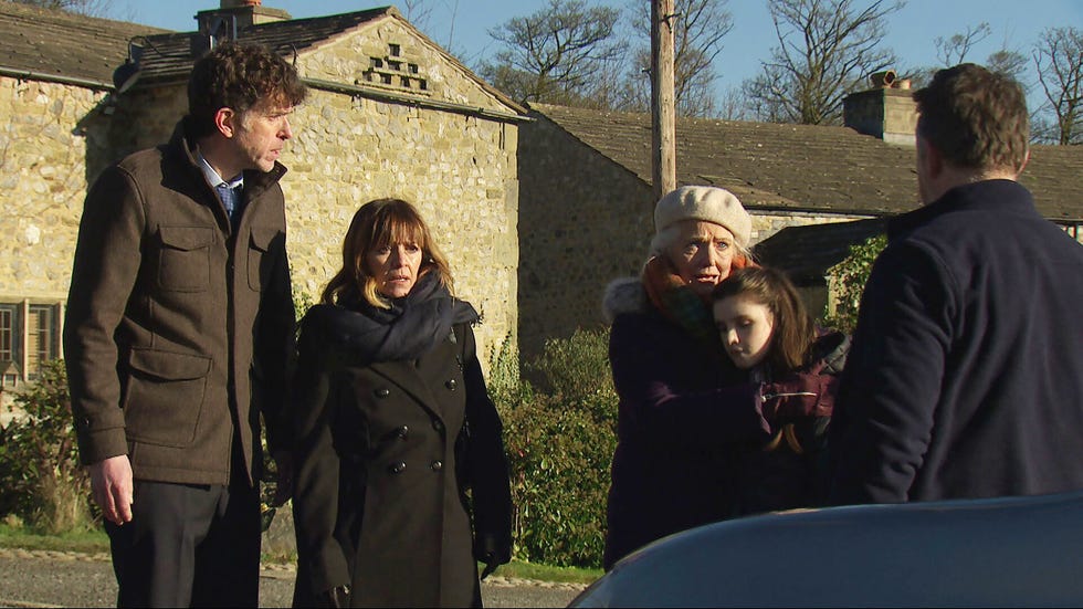 marlon dingle, gus, april windsor, rhona goskirk, mary goskirk, emmerdale