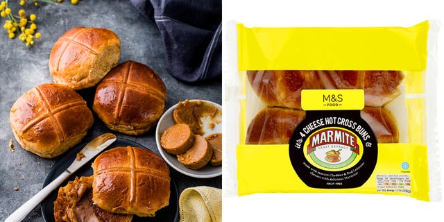 ms marmite hot cross buns easter