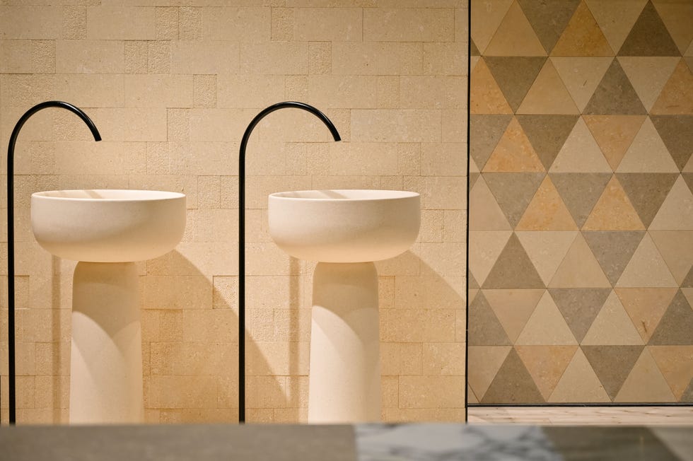 a bathroom with a couple of sinks