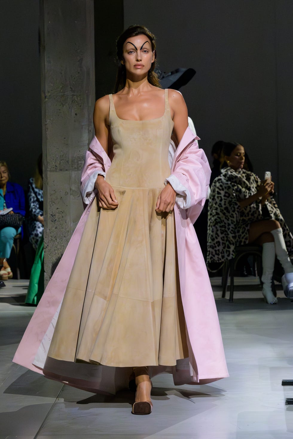 a model walks the runway at marni ss25