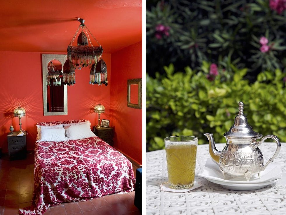 Foto links Hemisalamy bed Foto rechts John WarburtonLeealamy thee