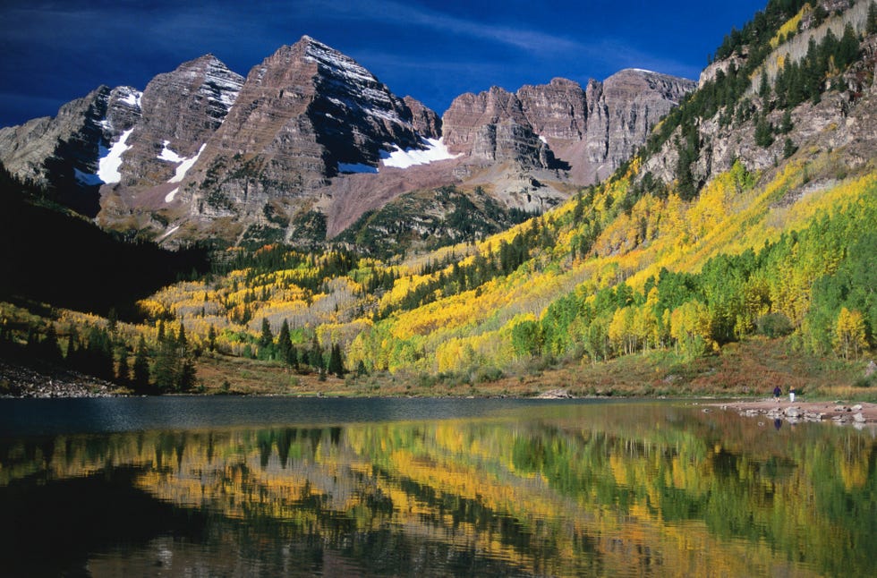 maroon bells scenic area in white river national forest, rocky mountain national park, united states of america