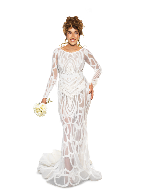 selin in a wedding dress, married at first sight australia