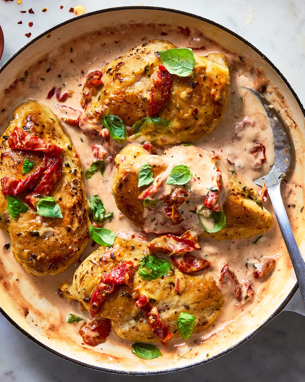 chicken in a creamy sundried tomato sauce