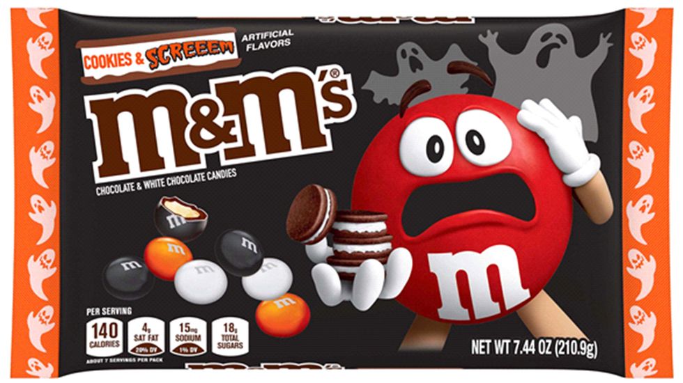 mars, incorporated m and m's cookies and screeem halloween candy