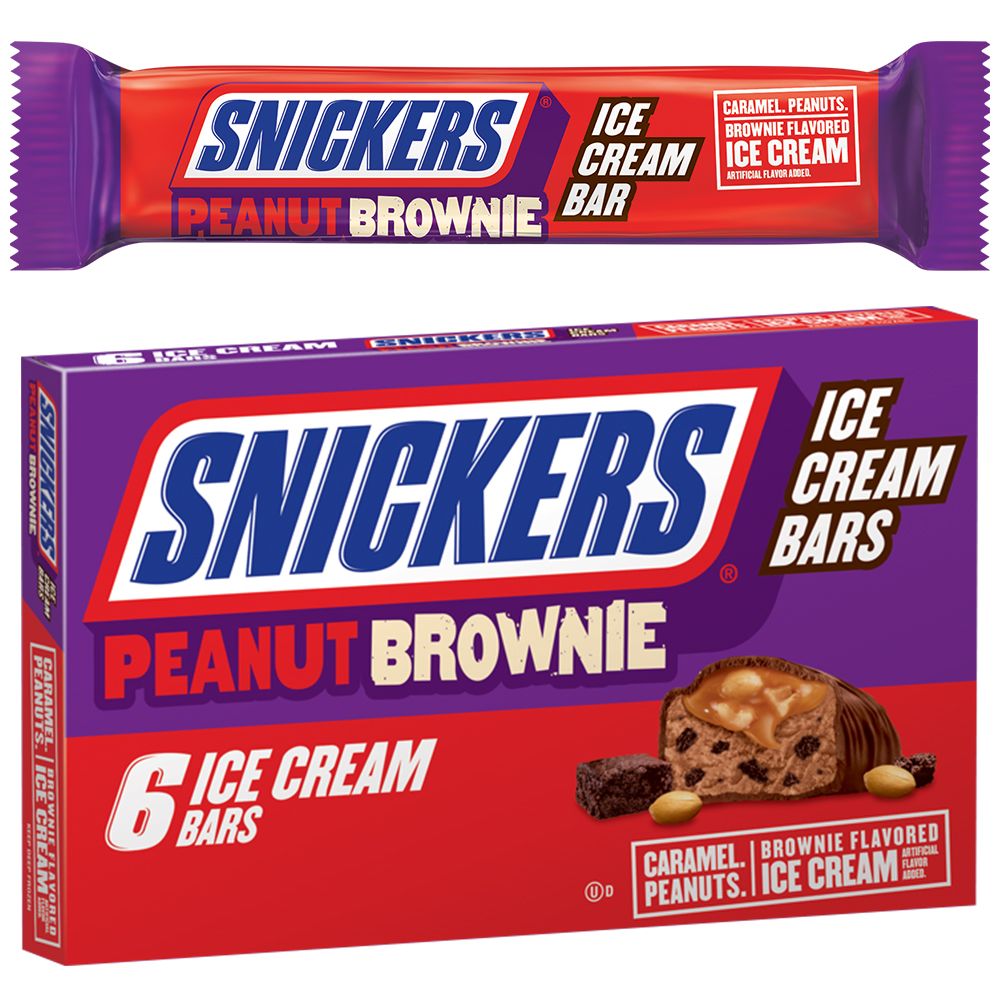 mars, incorporated snickers peanut brownie ice cream bars