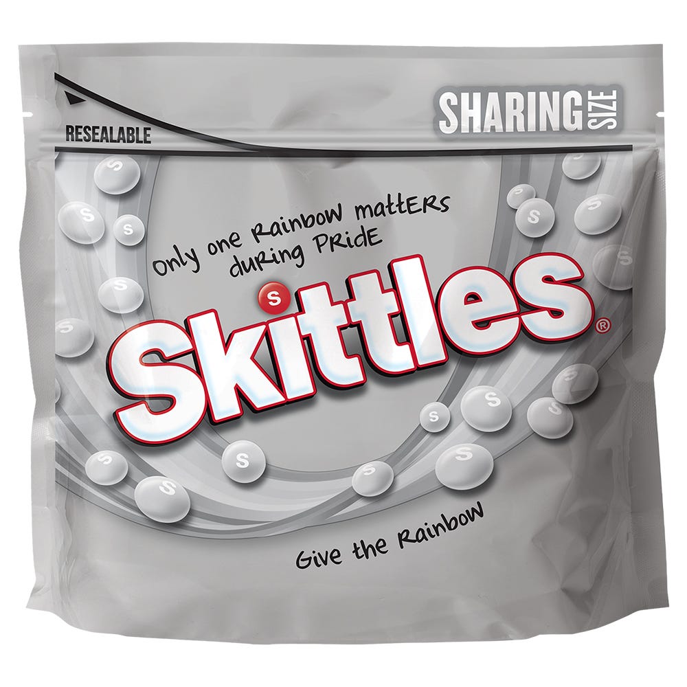 Skittles Pride Packs Are Back, So the Colorful Candies Are Now Gray