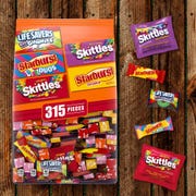 This is an image mars wrigley skittles starburst lifesavers halloween candy