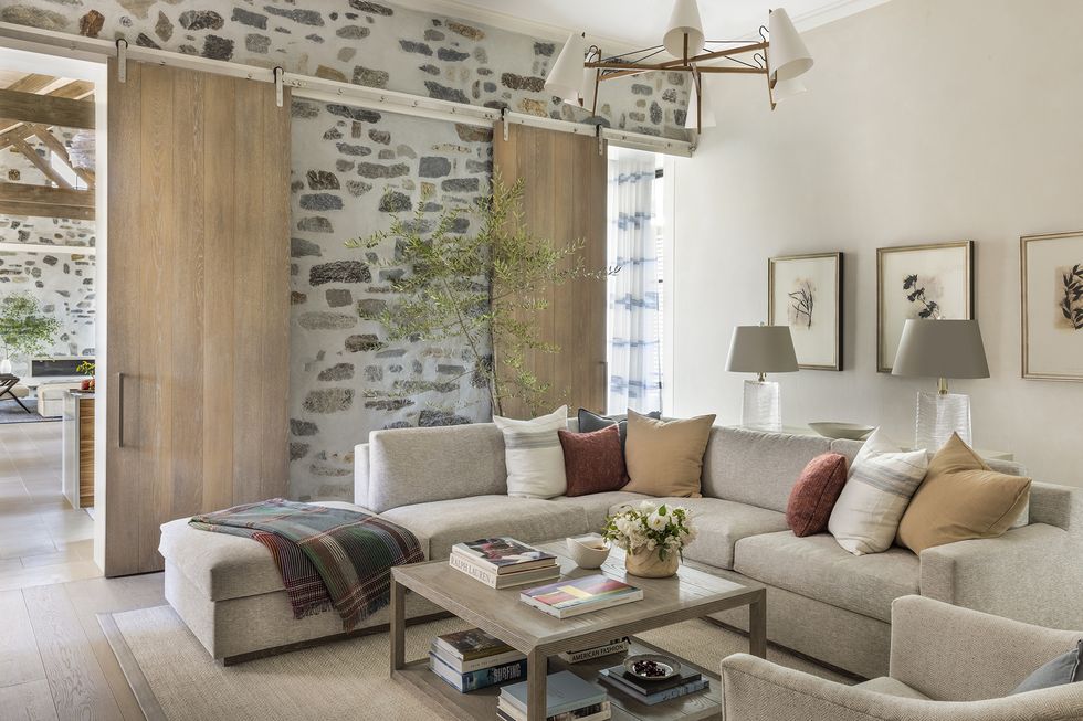 family room in the koman residence in napa valley, ca for marshall watson designs photographed by lisa romerein