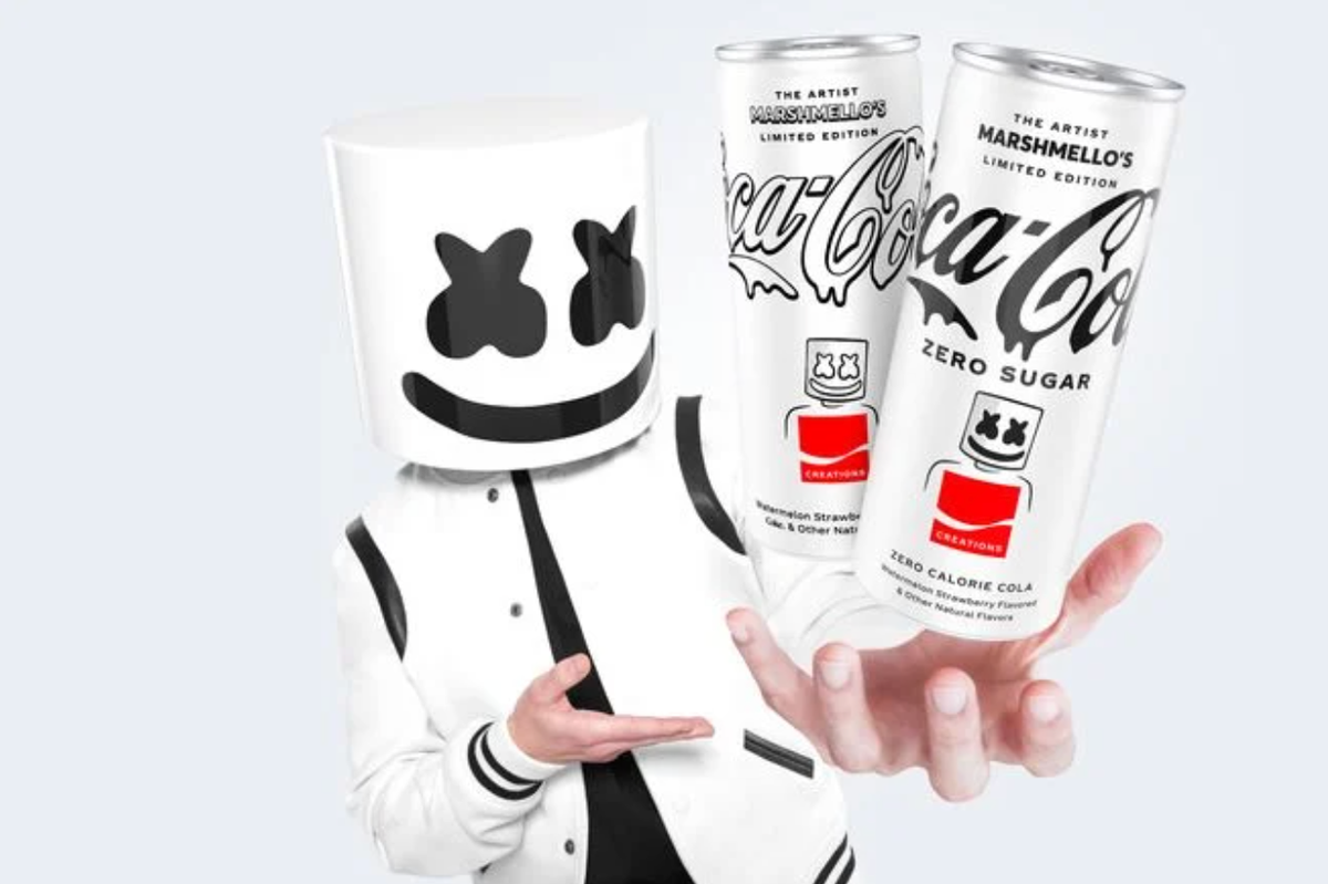 Marshmello Collabs With CocaCola On Strawberry and Watermelon Soda