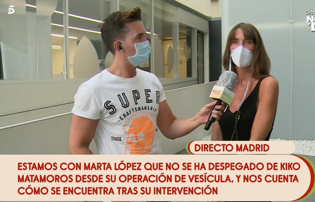 marta lópez habla sobre la operación de vesícula de kiko matamoros
