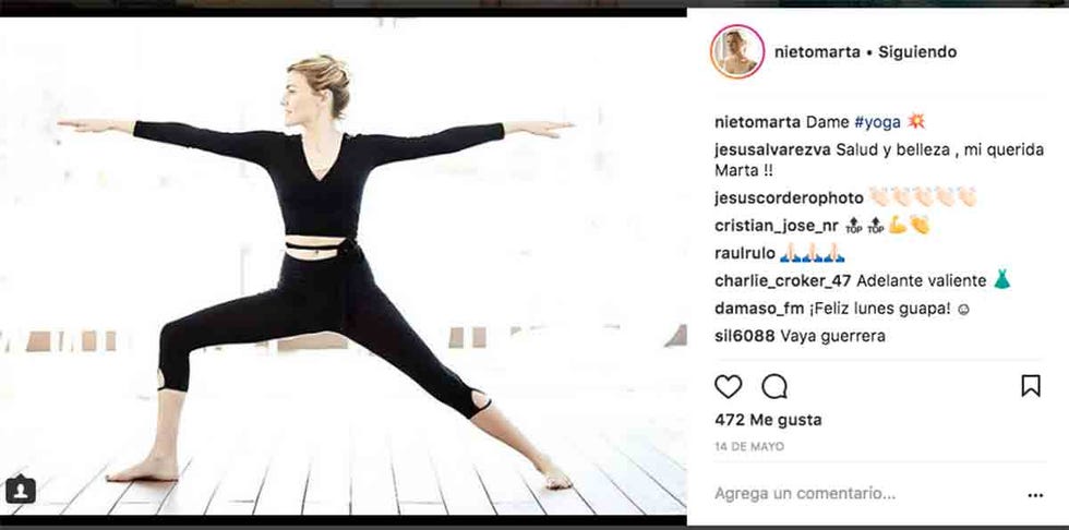 Marta Nieto, yoga