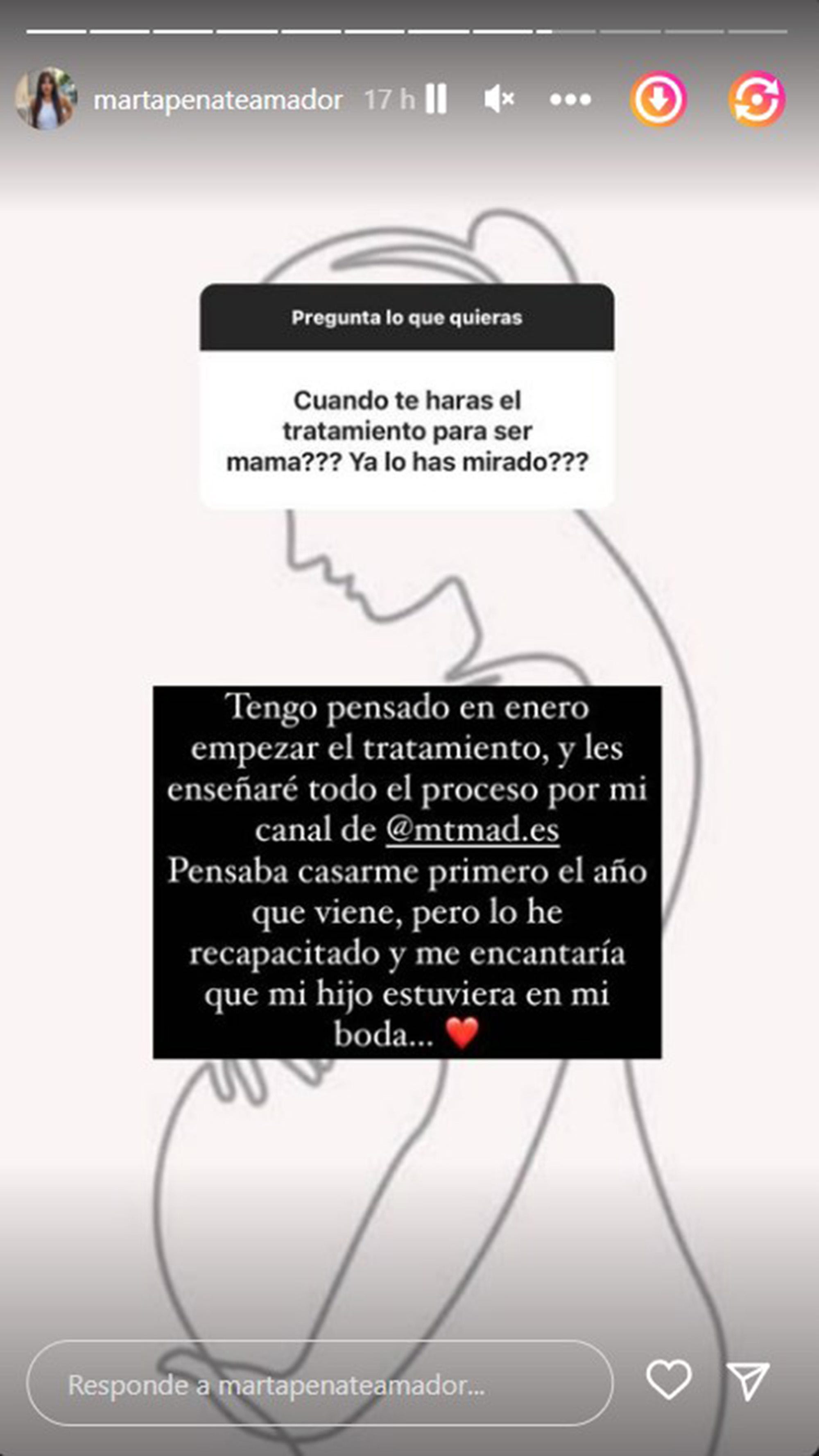 marta peñate anuncia que será madre en 2023