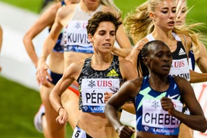 marta pérez compite en una prueba de la diamond league en suiza