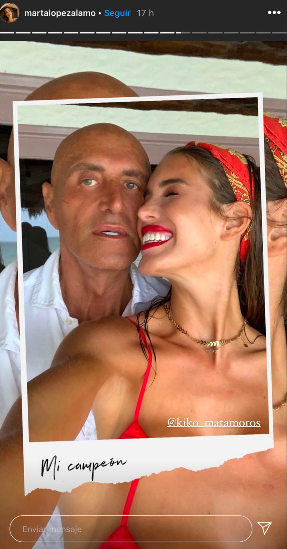 marta lópez anima a su novio, kiko matamoros, ante su nueva operación