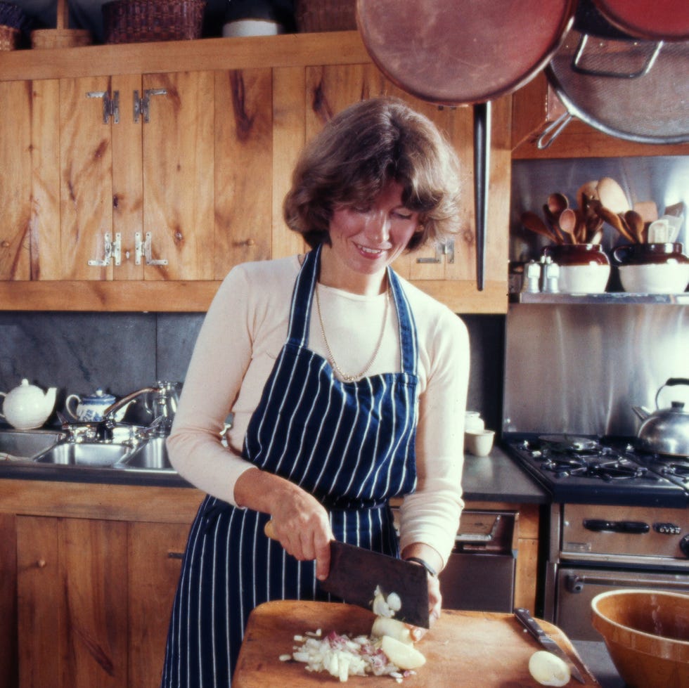 Person prepares food in a kitchen